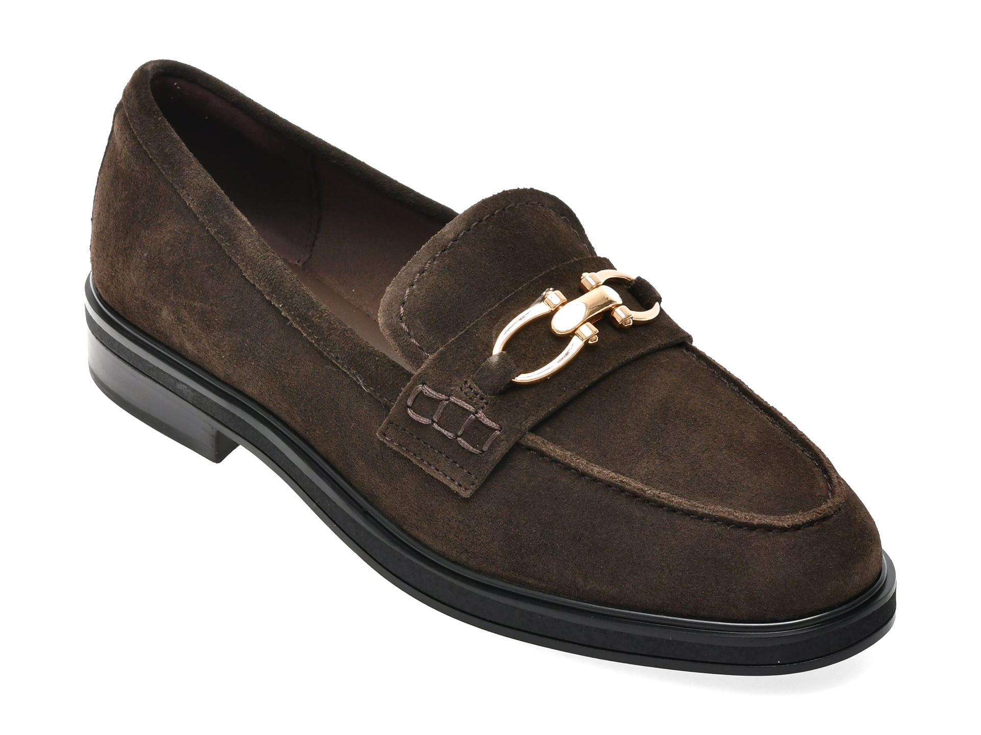Mocasini ALDO maro, BISSOM 204, din piele intoarsa