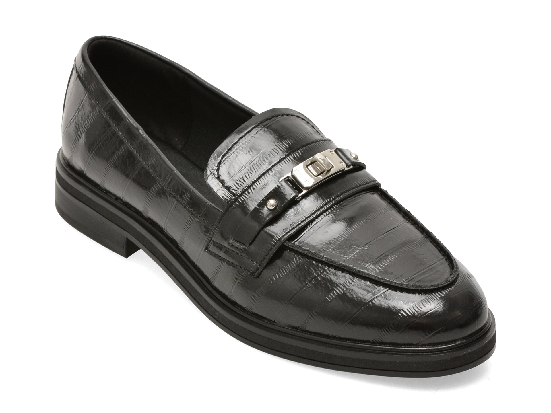 Mocasini ALDO negri, BIATRICE 001, din piele ecologica