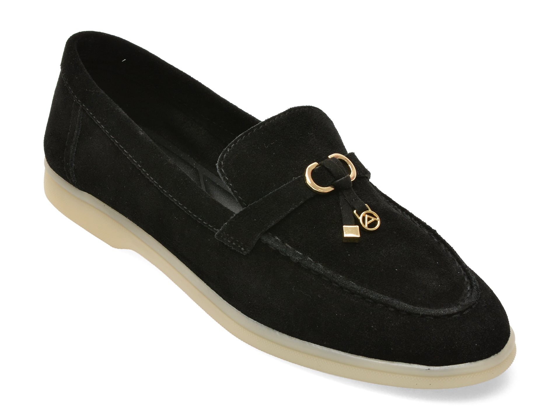 Mocasini ALDO negri, CRERAS 001, din piele intoarsa