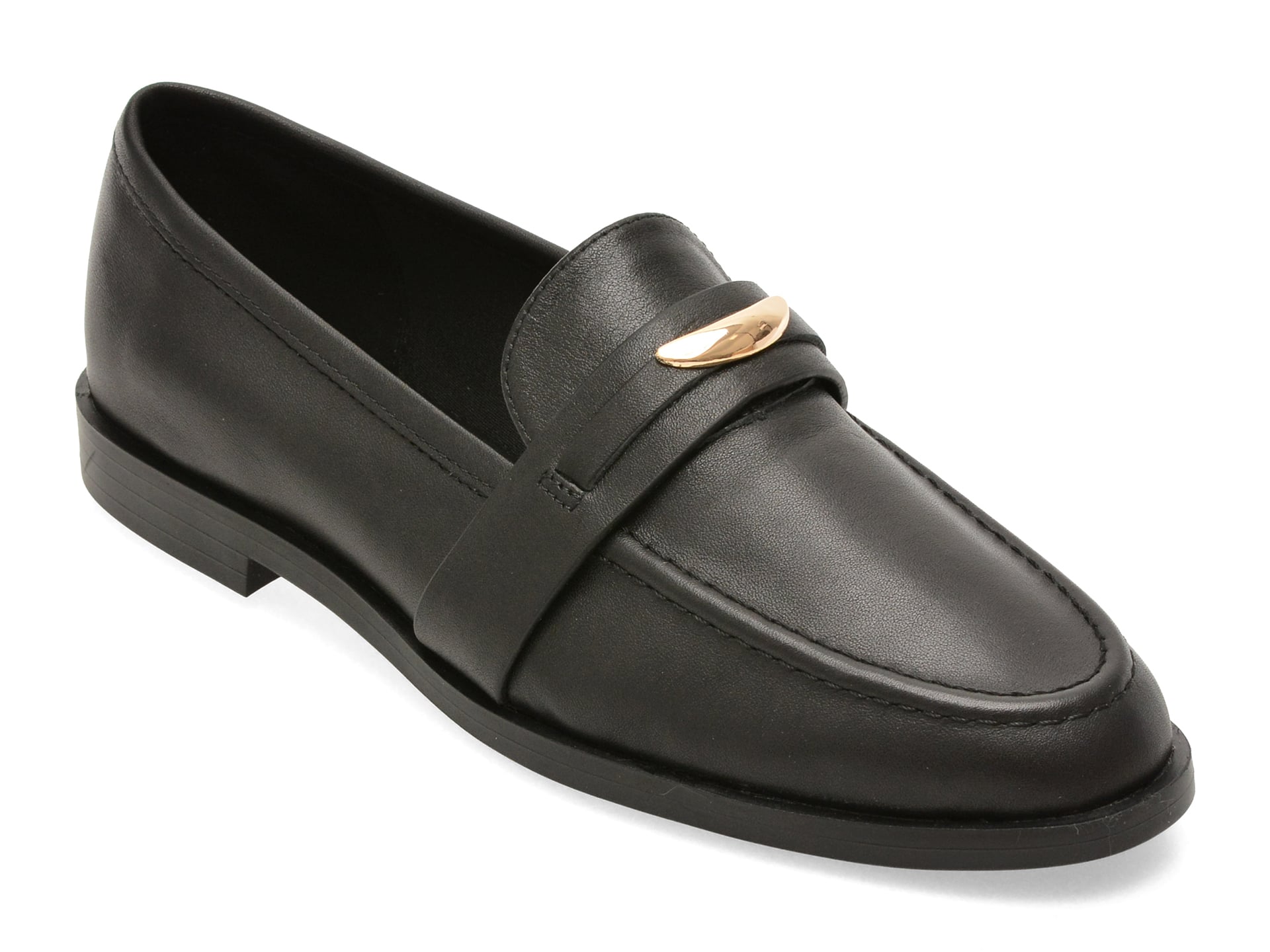 Mocasini ALDO negri, ELLYA 001, din piele naturala