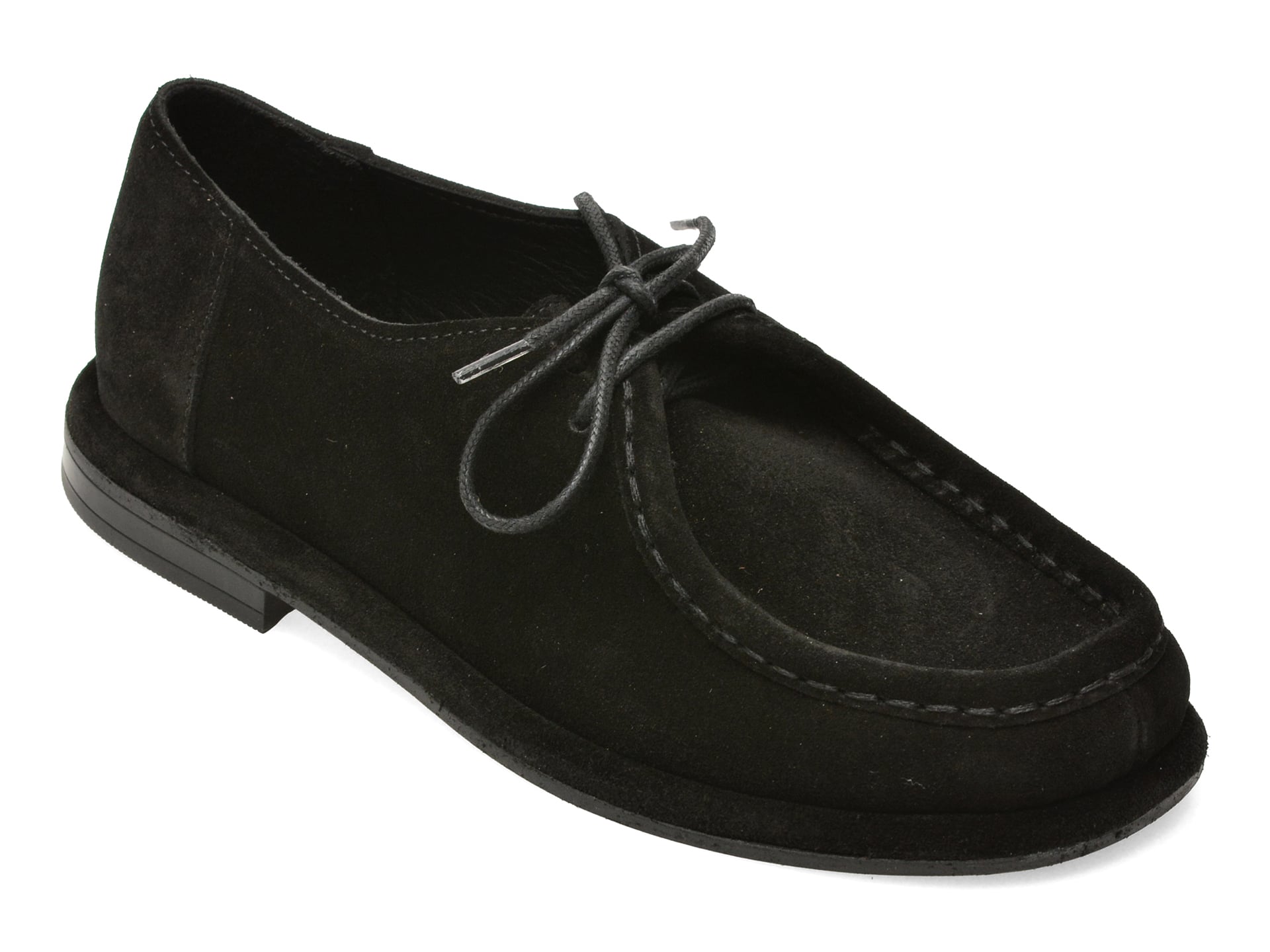 Mocasini EPICA negri, 5002803, din piele intoarsa