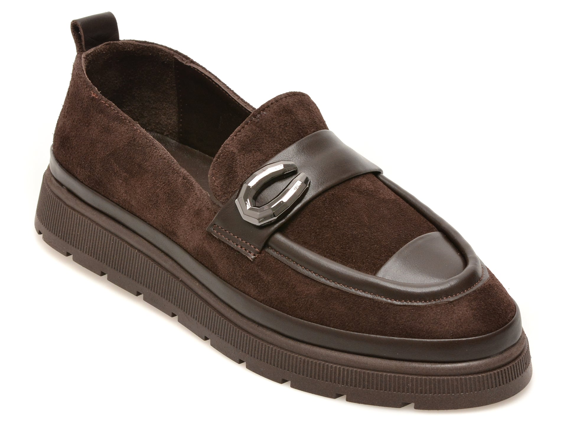 Mocasini IMAGE maro, 1467018, din piele intoarsa