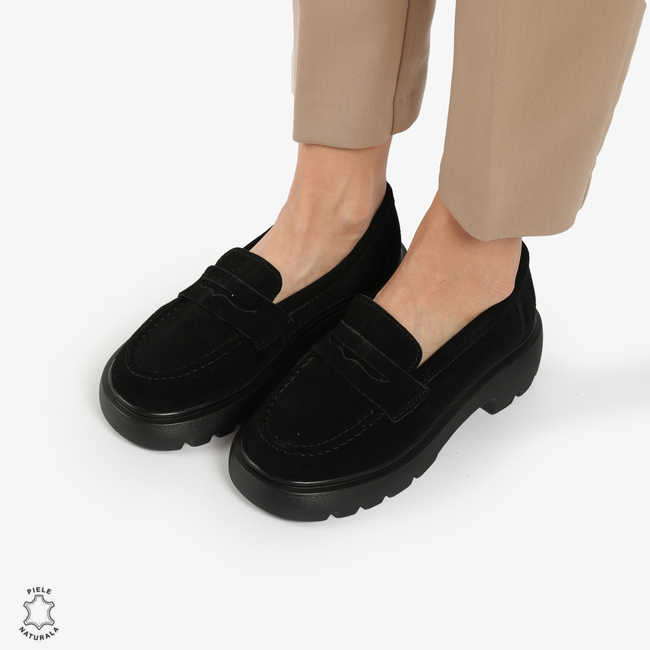 Mocasini dama din Piele naturala INTOARSA CRL1321