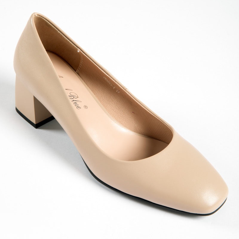 Pantofi Eleganti dama din Piele Ecologica Intoarsa CRL0138 Bej