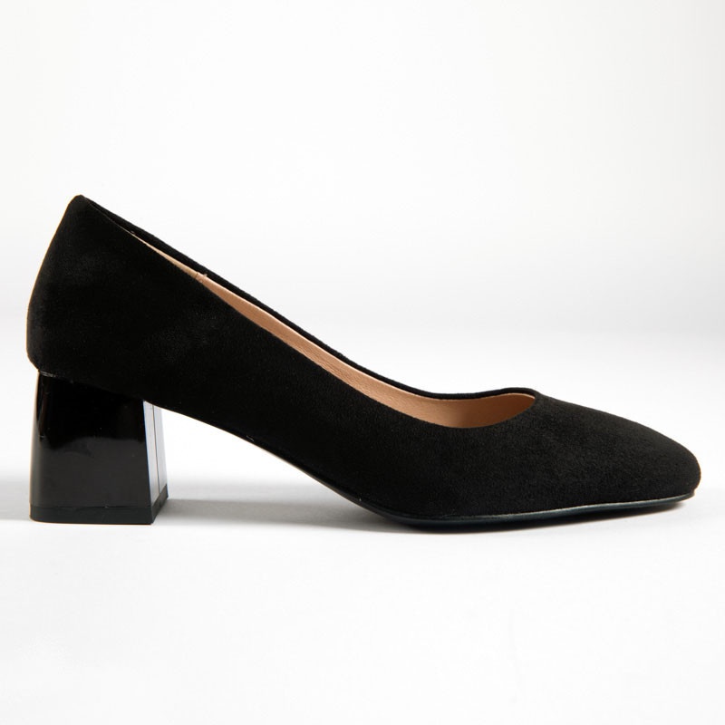 Pantofi Eleganti dama din Piele Ecologica Intoarsa CRL0138 NEGRU