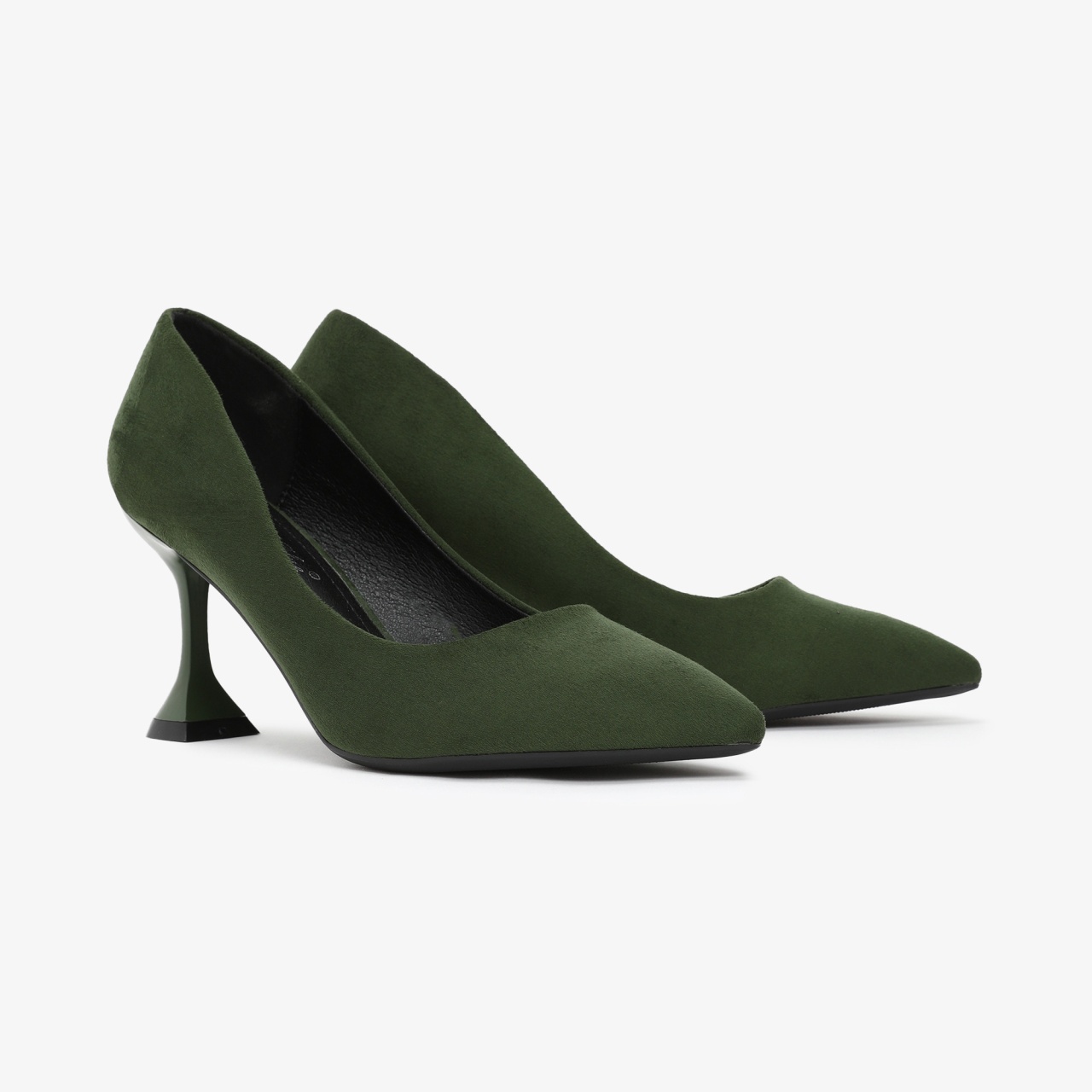 Pantofi Eleganti dama din Piele Ecologica Intoarsa CRL0559 Verde