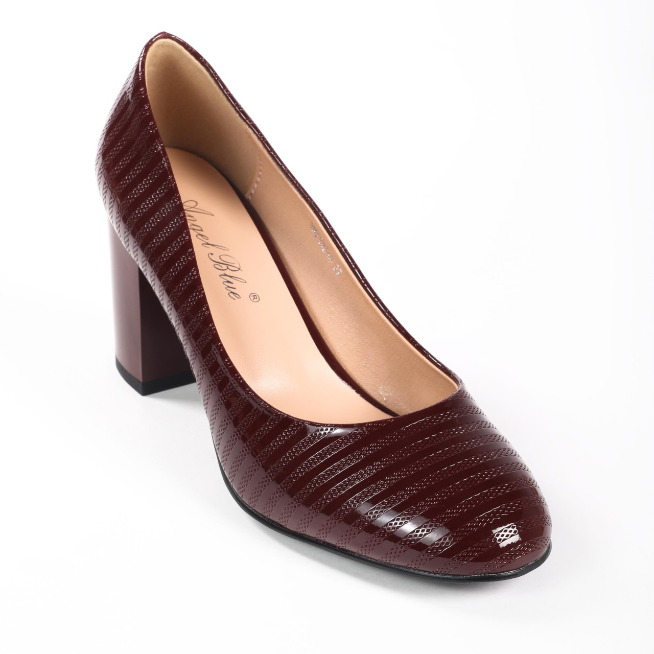 Pantofi Eleganti dama din Piele Ecologica Lacuita CRL0132 Bordo
