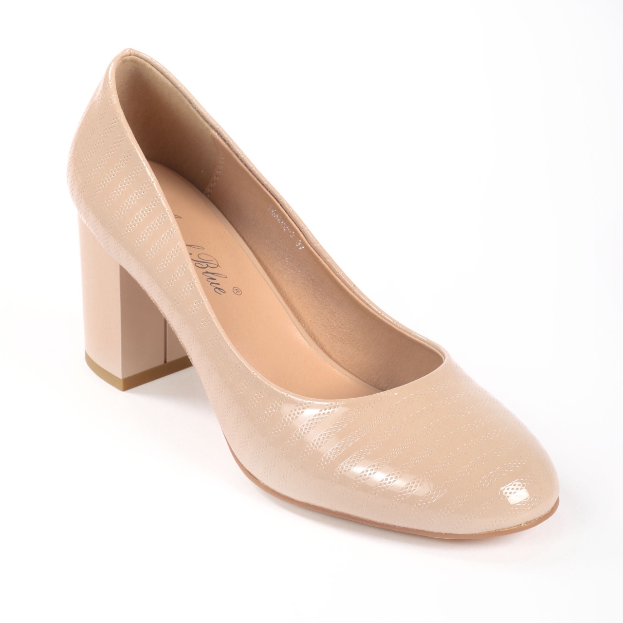 Pantofi Eleganti dama din Piele Ecologica Lacuita CRL0132 Nude