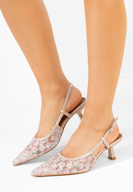 Pantofi slingback Adelicya roz