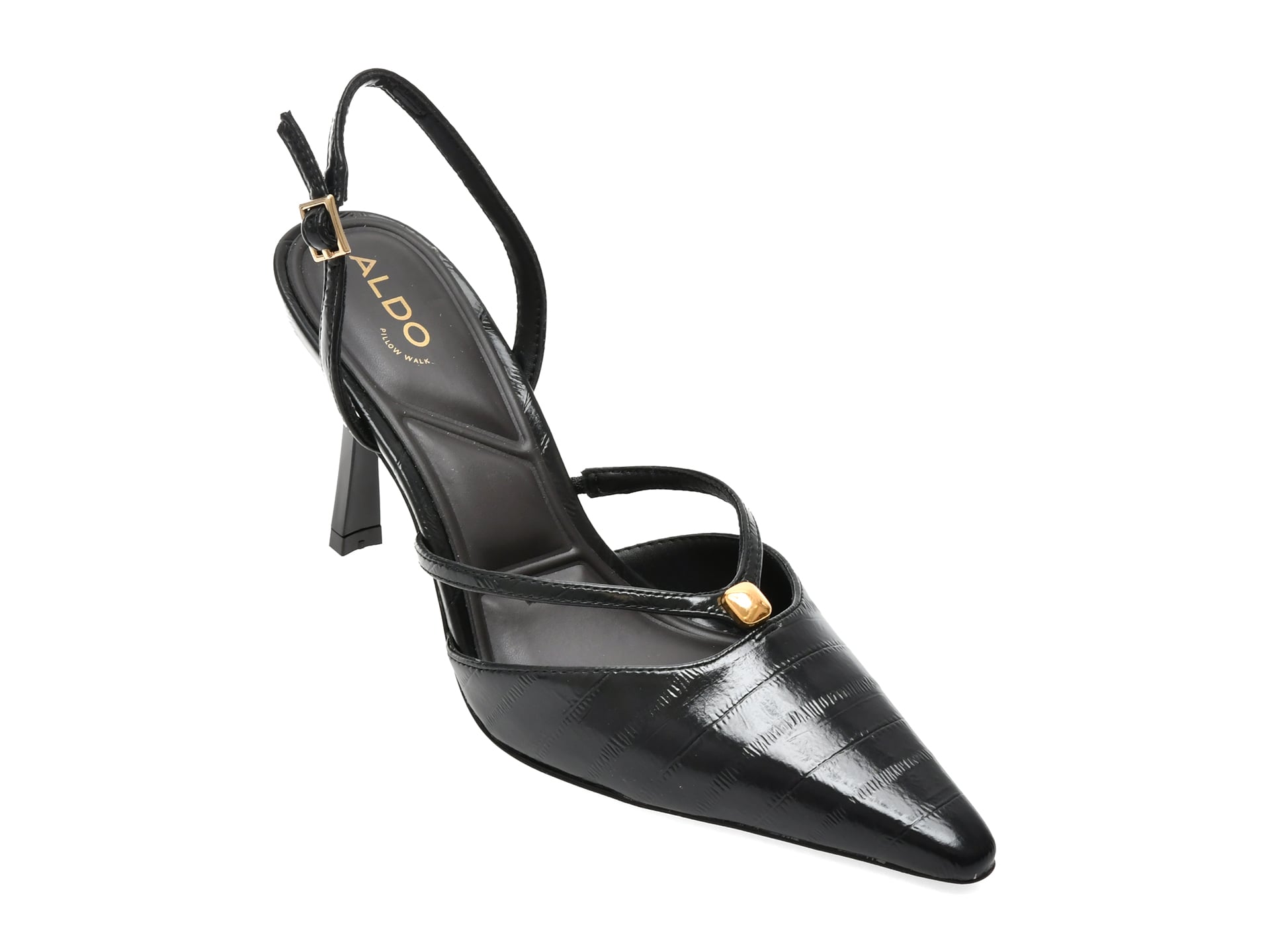 Pantofi eleganti ALDO negri, SWANKY 001, din piele ecologica