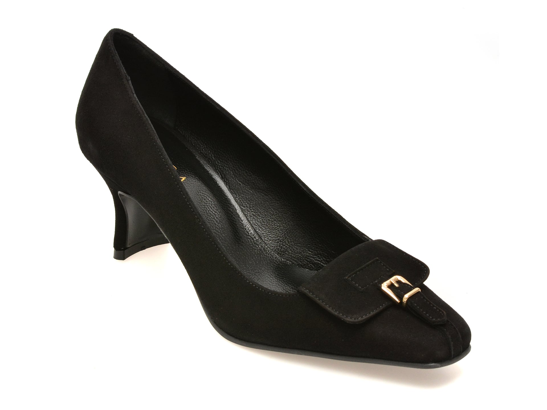 Pantofi eleganti EPICA negri, 274117, din piele intoarsa