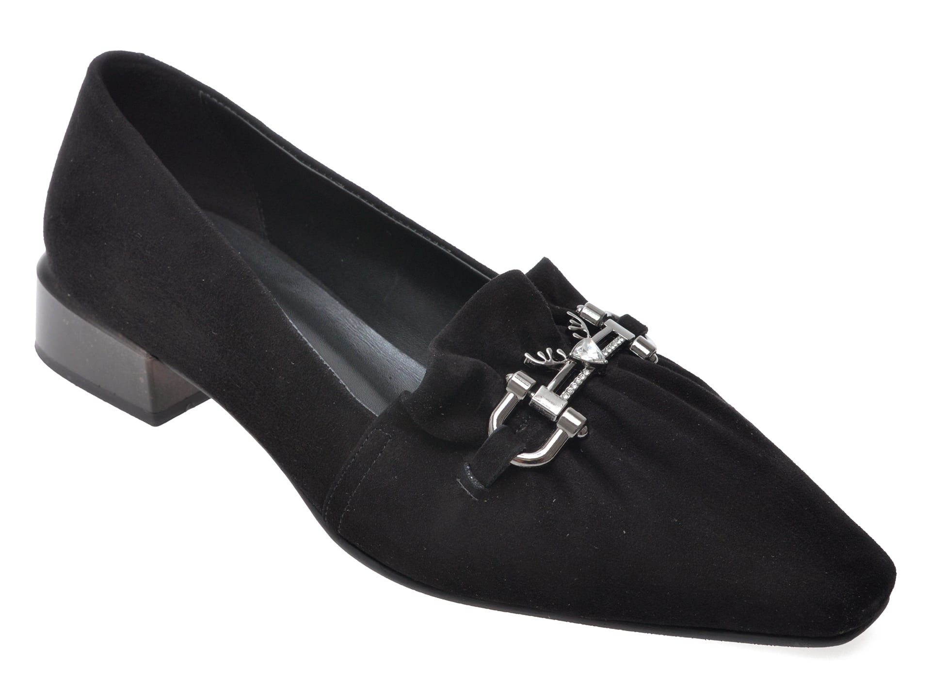 Pantofi eleganti EPICA negri, 354021, din piele intoarsa