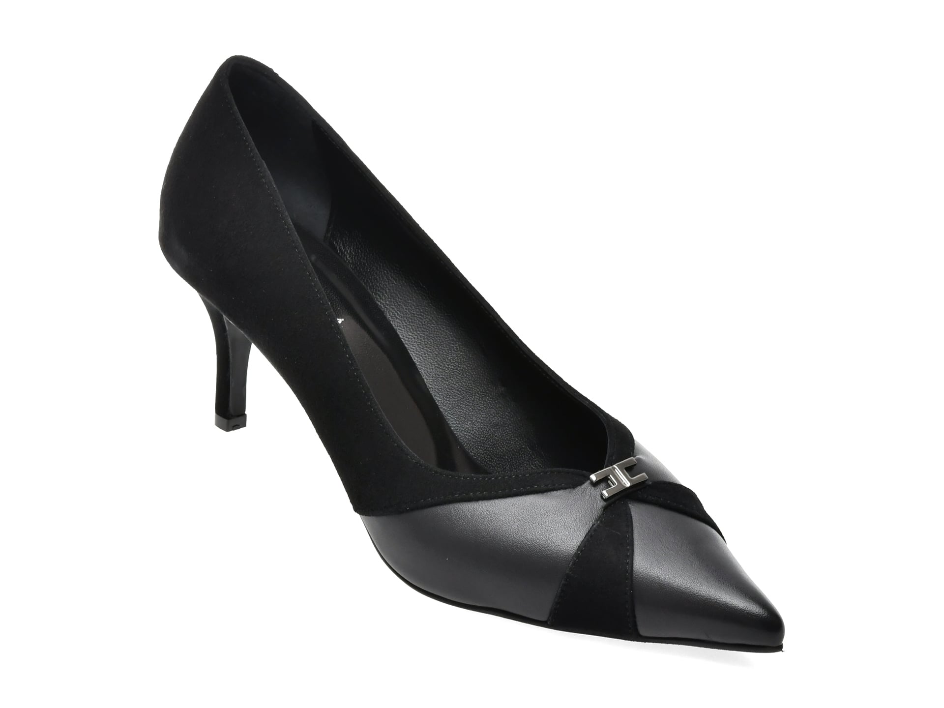 Pantofi eleganti EPICA negri, 3691186, din piele naturala