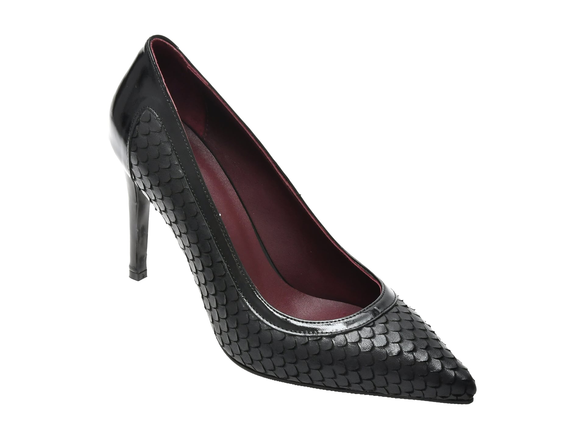 Pantofi eleganti EPICA negri, 4759820, din piele naturala