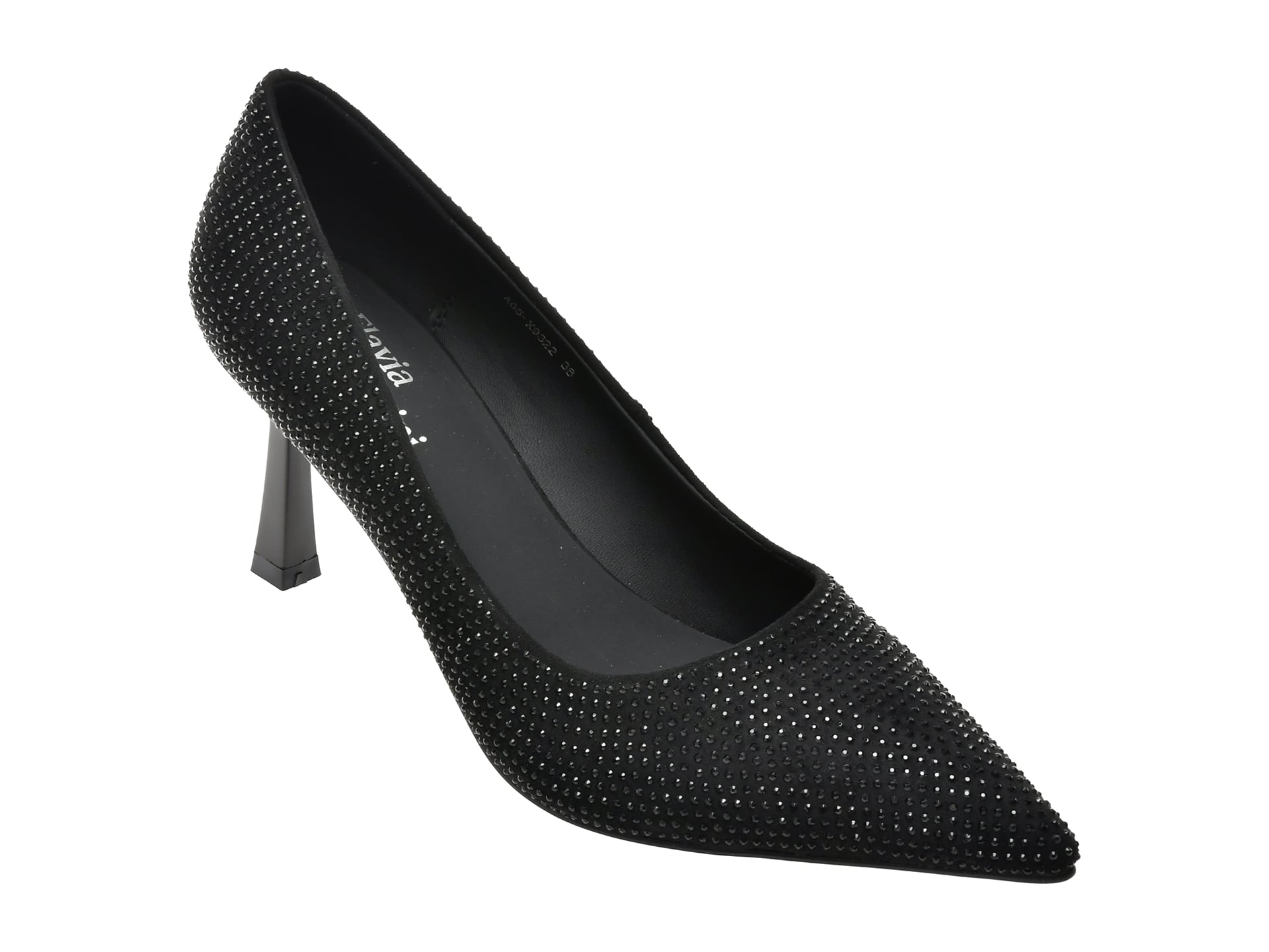 Pantofi eleganti FLAVIA PASSINI negri, A65, din material textil
