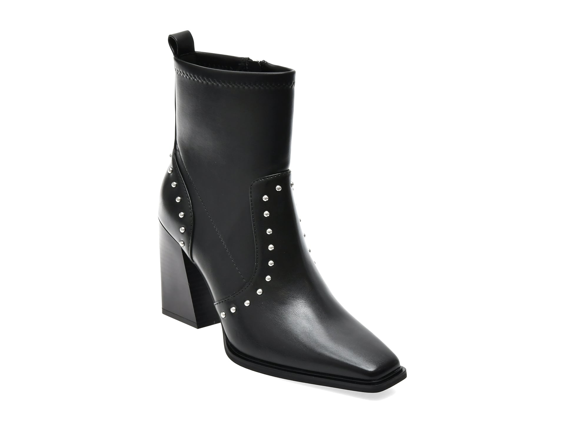 Botine elegante ALDO negre, GANINIO 001, din piele ecologica