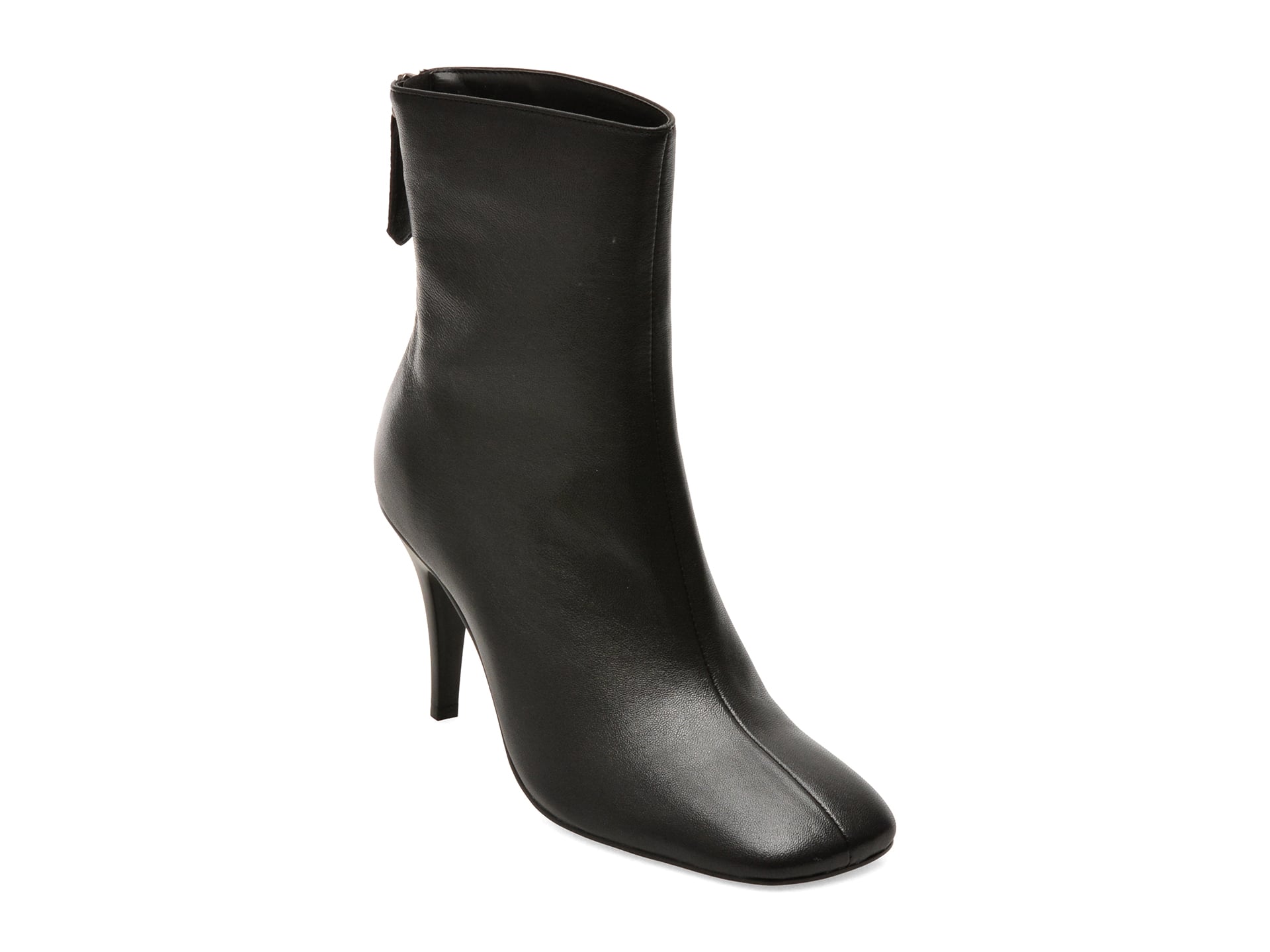 Botine elegante EPICA negre, 5H872, din piele naturala