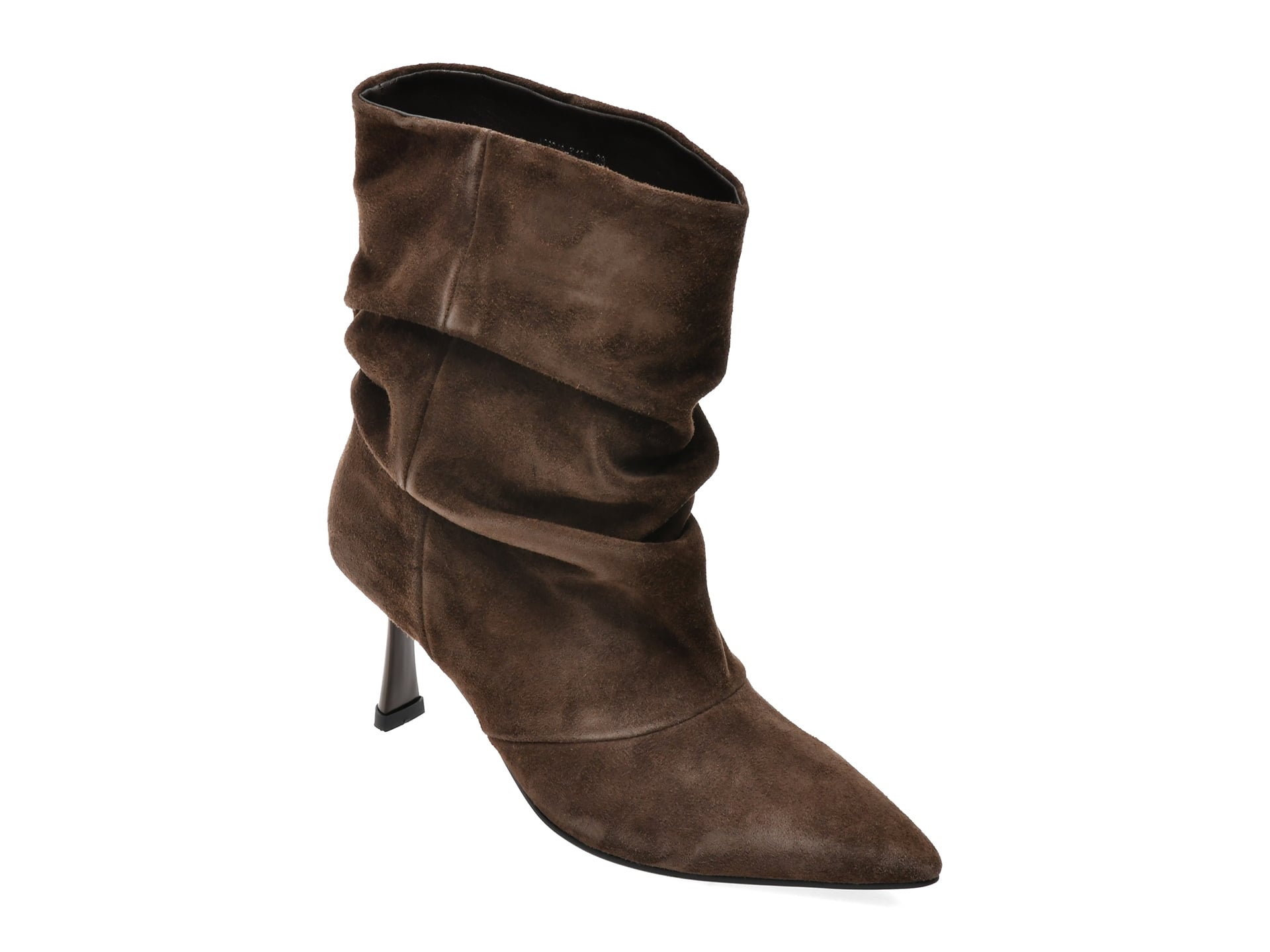 Botine elegante FLAVIA PASSINI maro, AC6248, din piele intoarsa