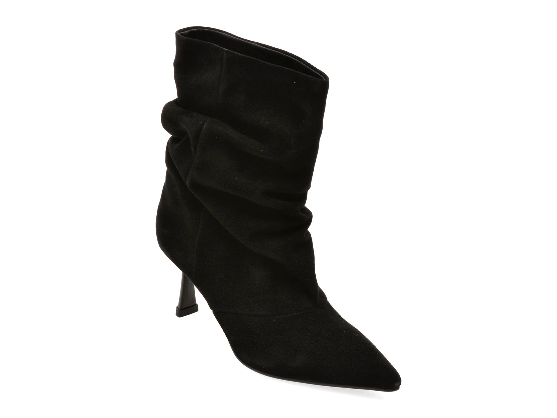 Botine elegante FLAVIA PASSINI negre, AC6248, din piele intoarsa