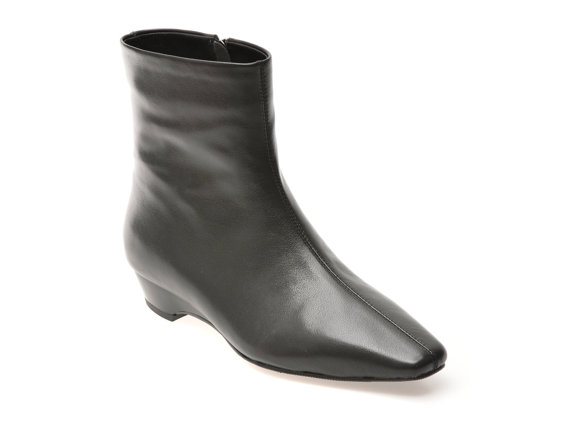 Botine EPICA negre, 6W128, din piele naturala