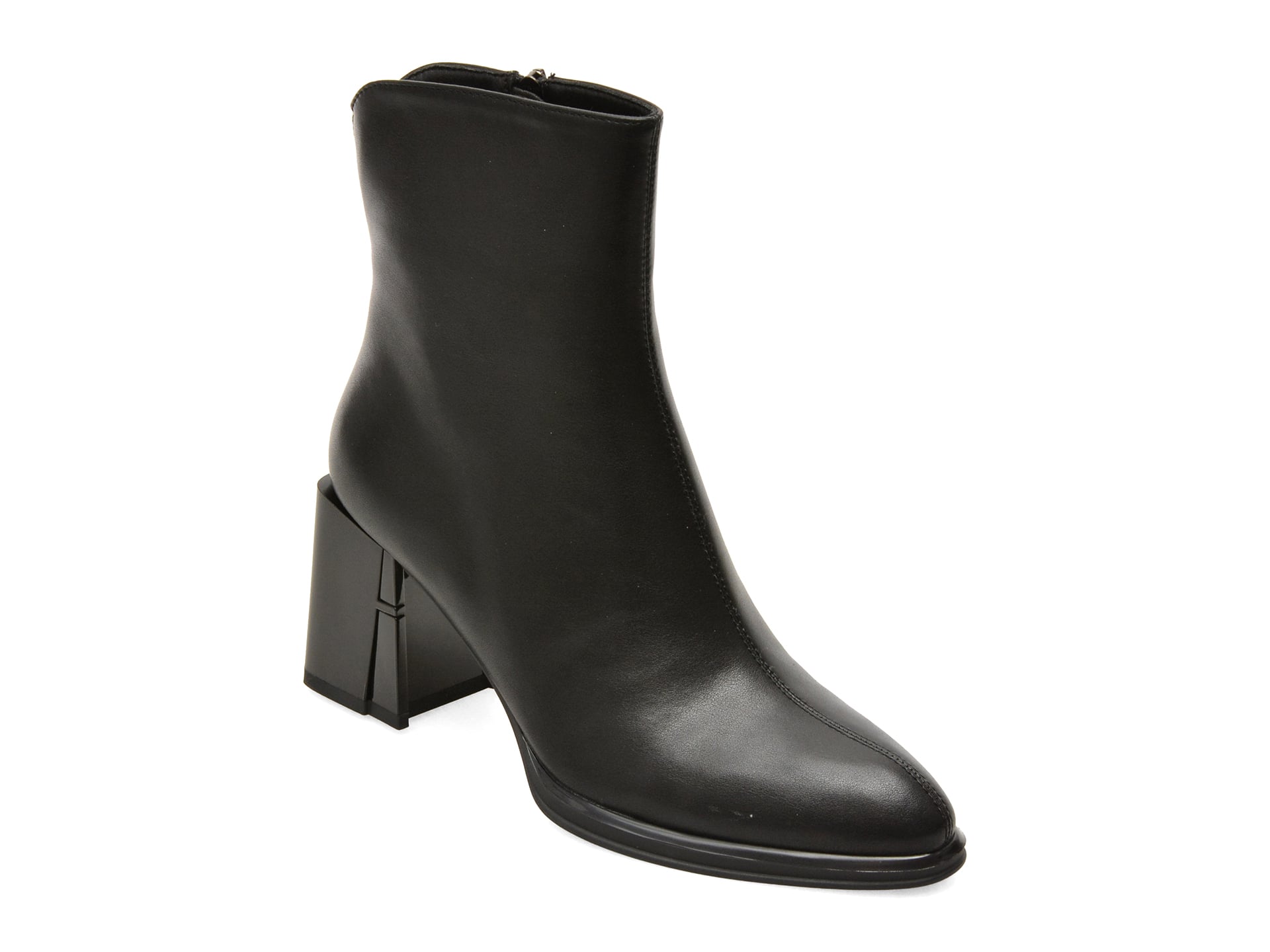 Botine FLAVIA PASSINI negre, 2437, din piele naturala