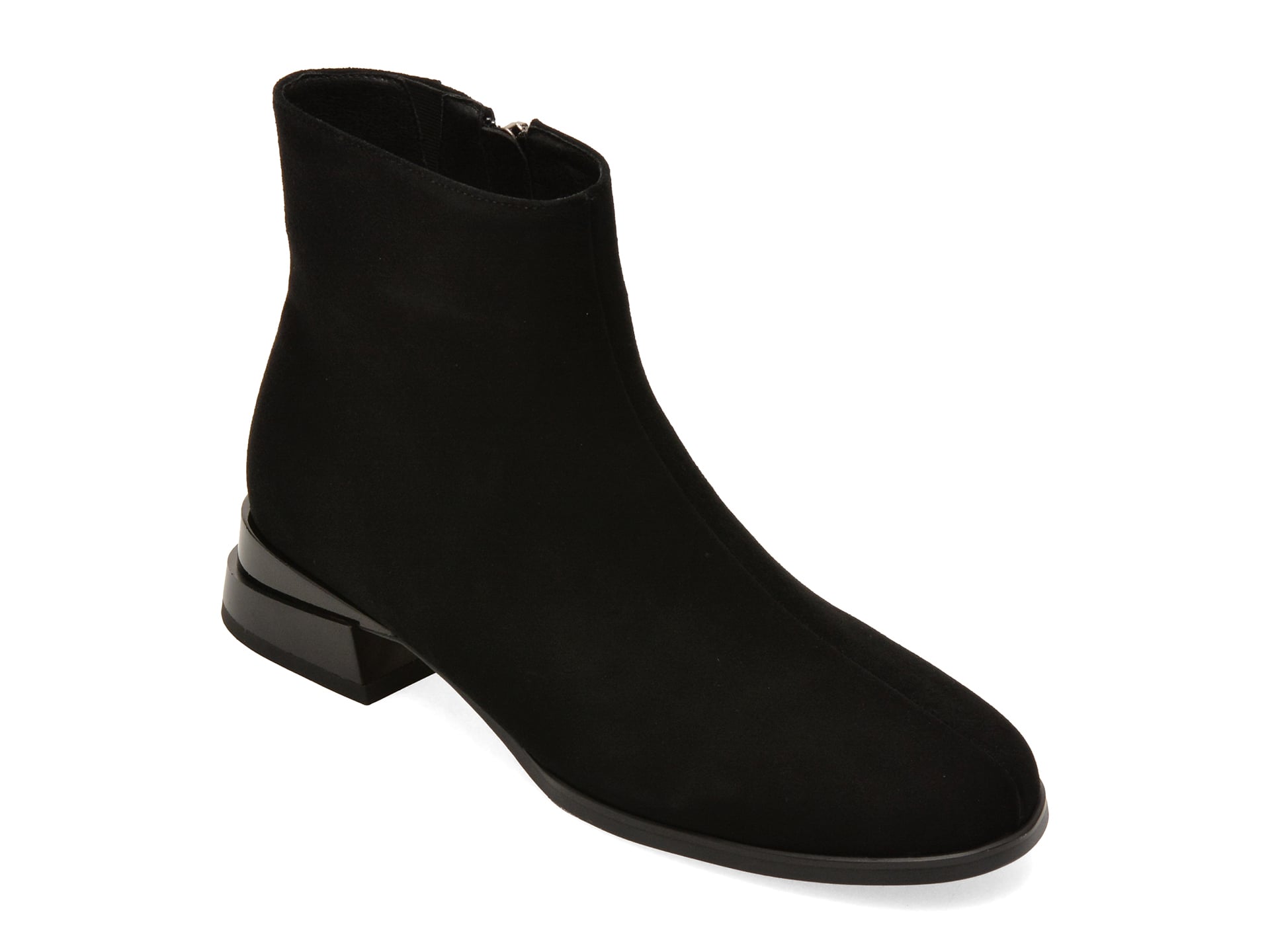 Botine FLAVIA PASSINI negre, AC6280, din piele intoarsa