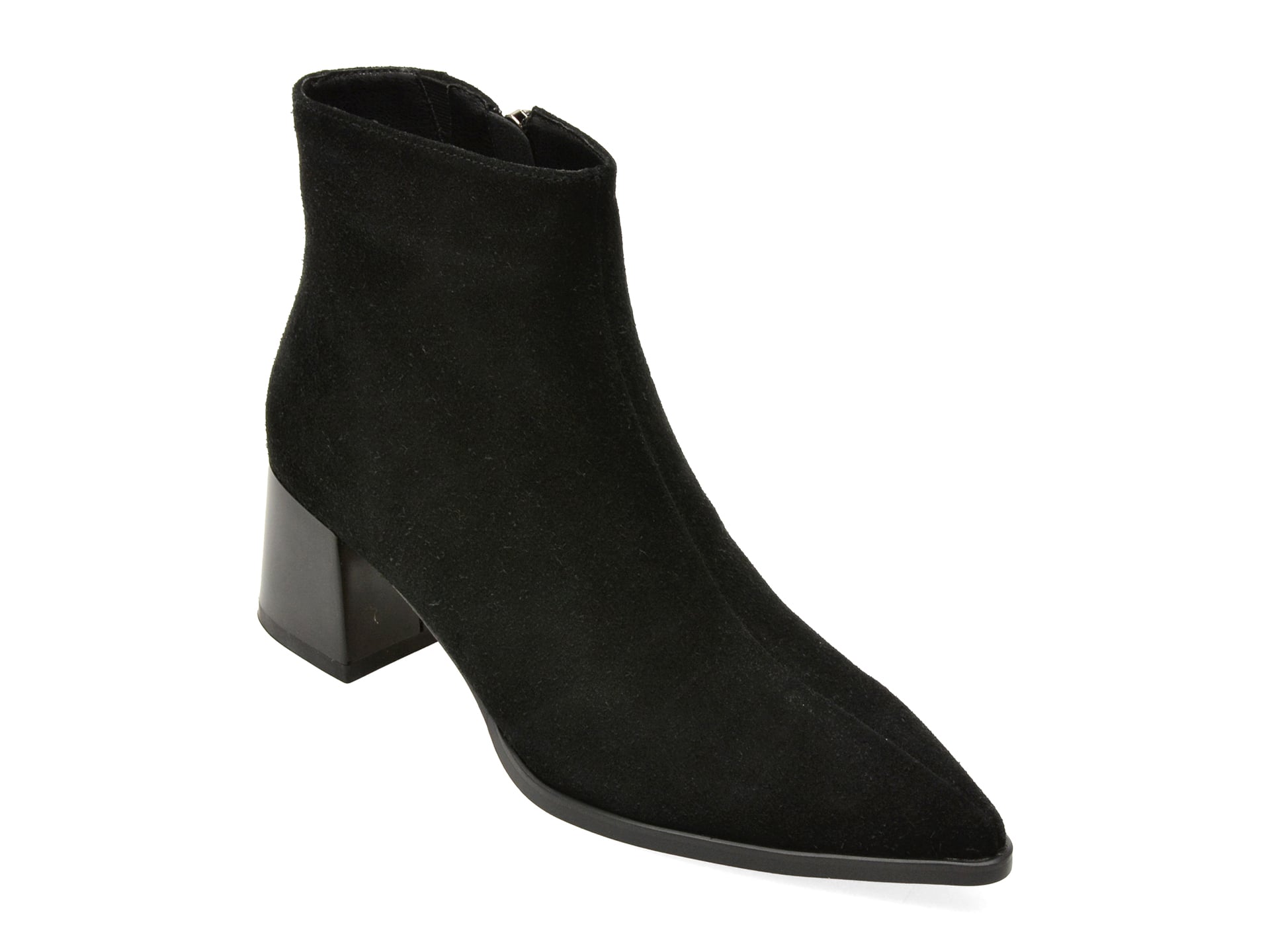 Botine FLAVIA PASSINI negre, AC6510, din piele intoarsa