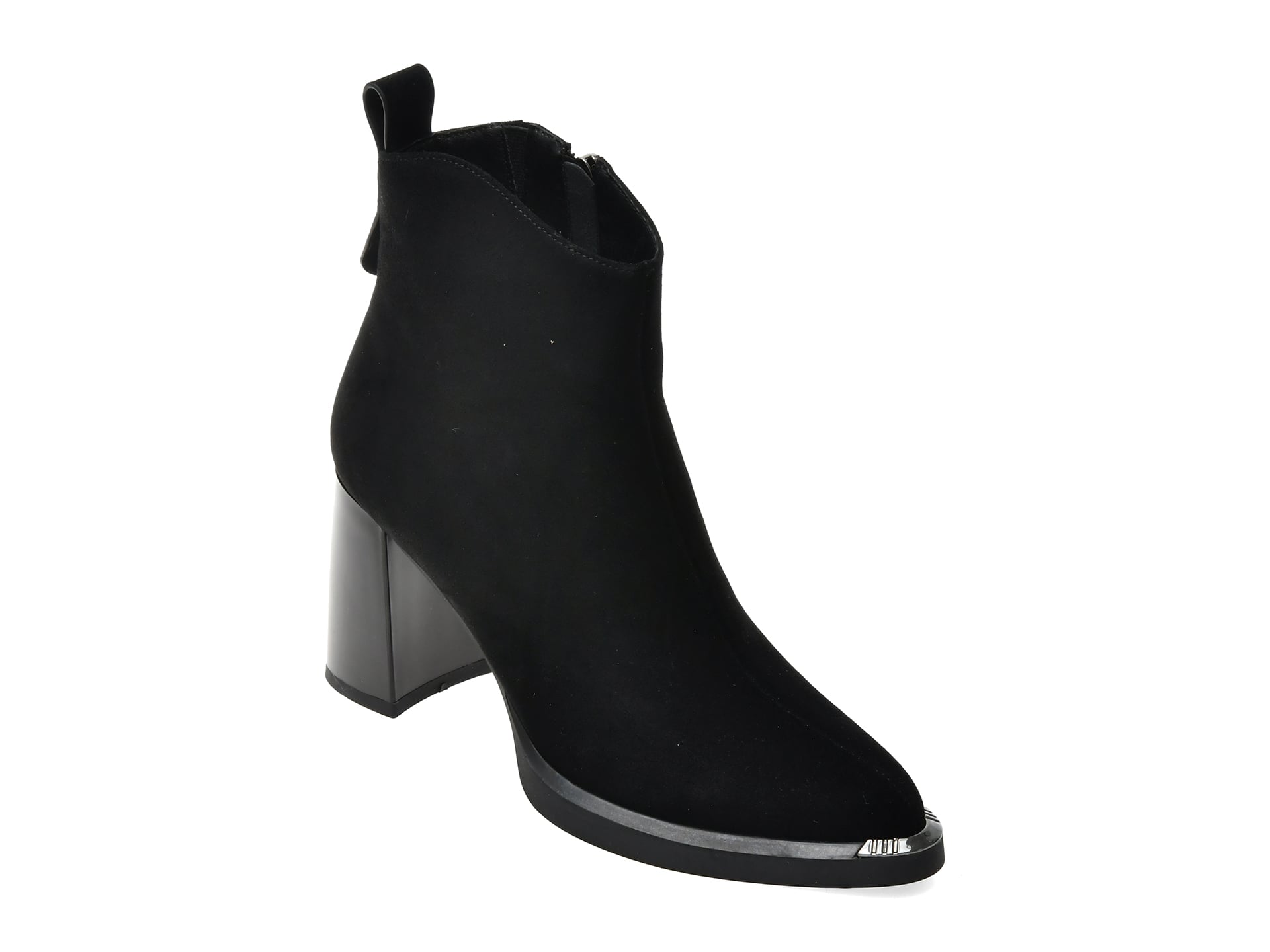 Botine FLAVIA PASSINI negre, C5995, din piele intoarsa