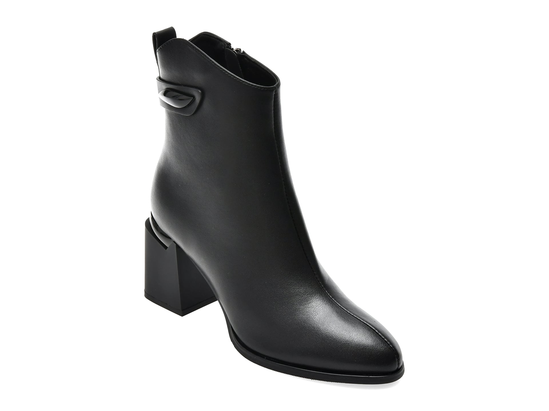 Botine FLAVIA PASSINI negre, T1249, din piele naturala