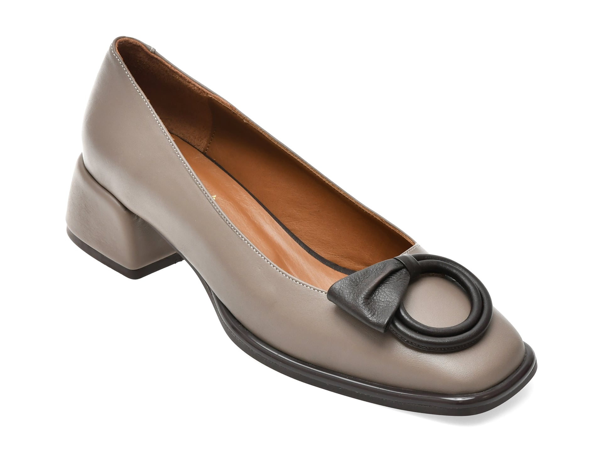 Balerini EPICA gri, 669B902, din piele naturala